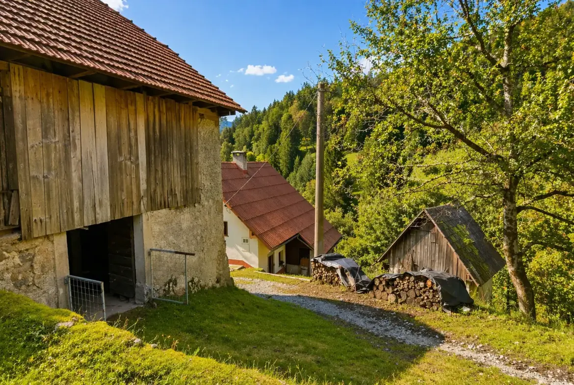 Idrija Area – Beautiful Estate Above Spodnja Idrija