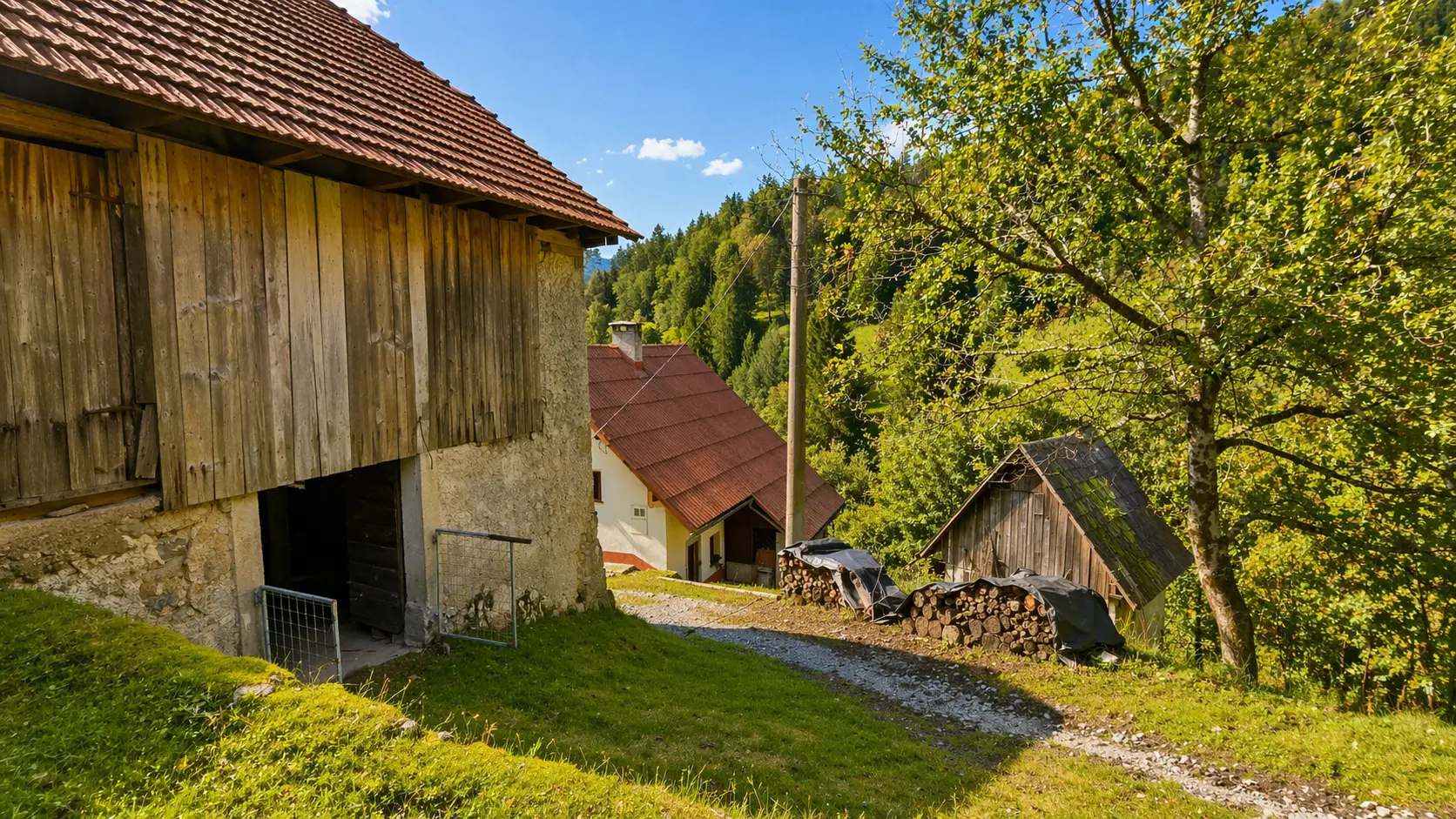 20-1-1 Idrija Area – Beautiful Estate Above Spodnja Idrija