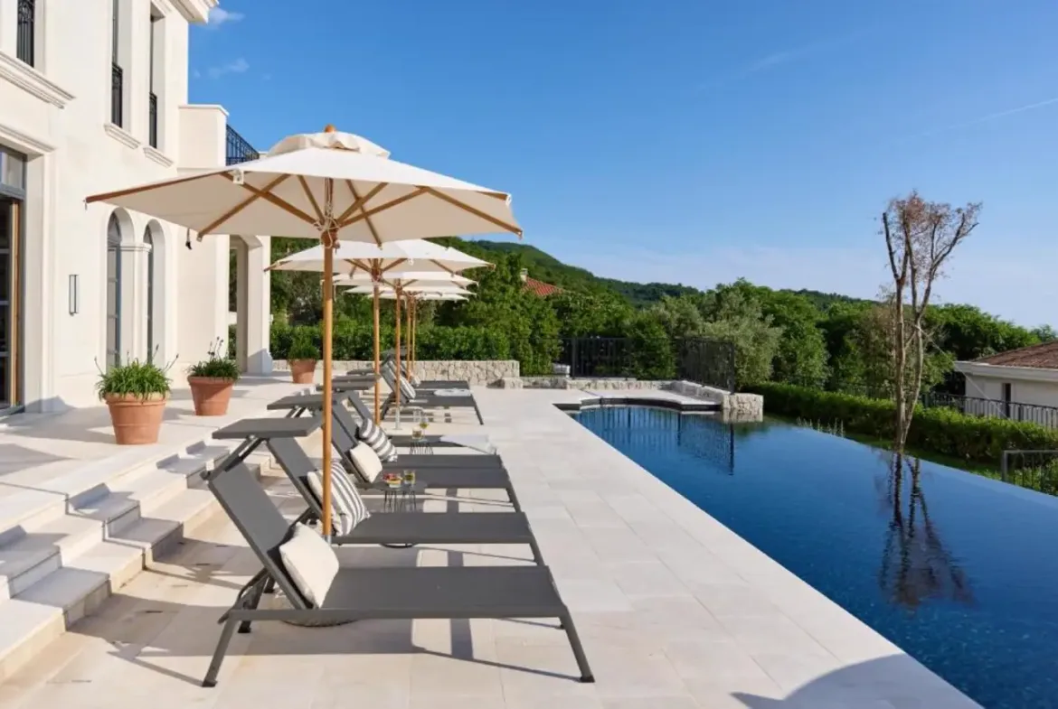 Exclusive complex of three villas with sea view, available for rent, Budva