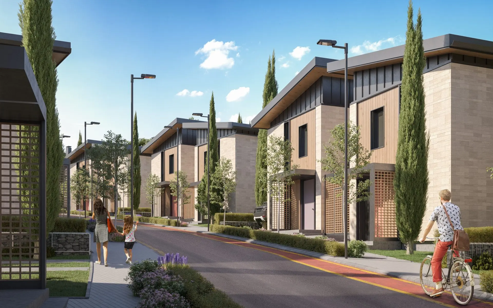 Single-family house in a new luxury gated residential complex