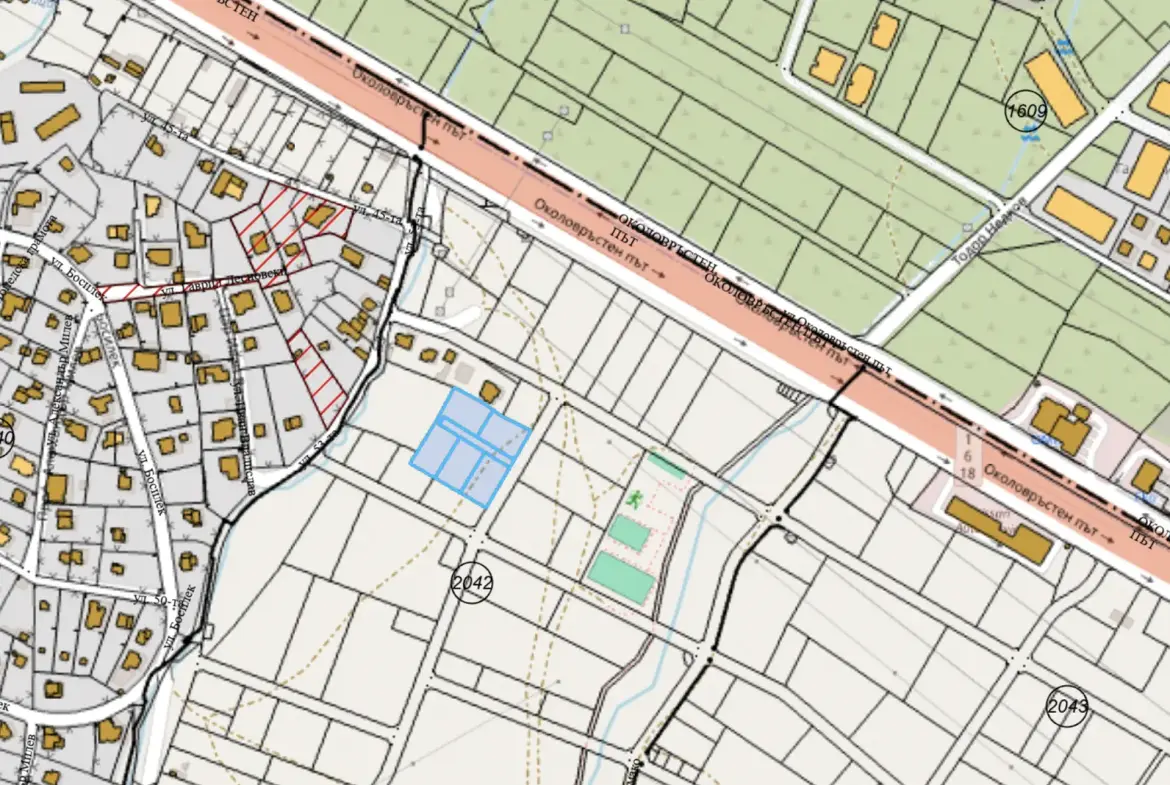 Regulated land property in the northern part of Simeonovo district
