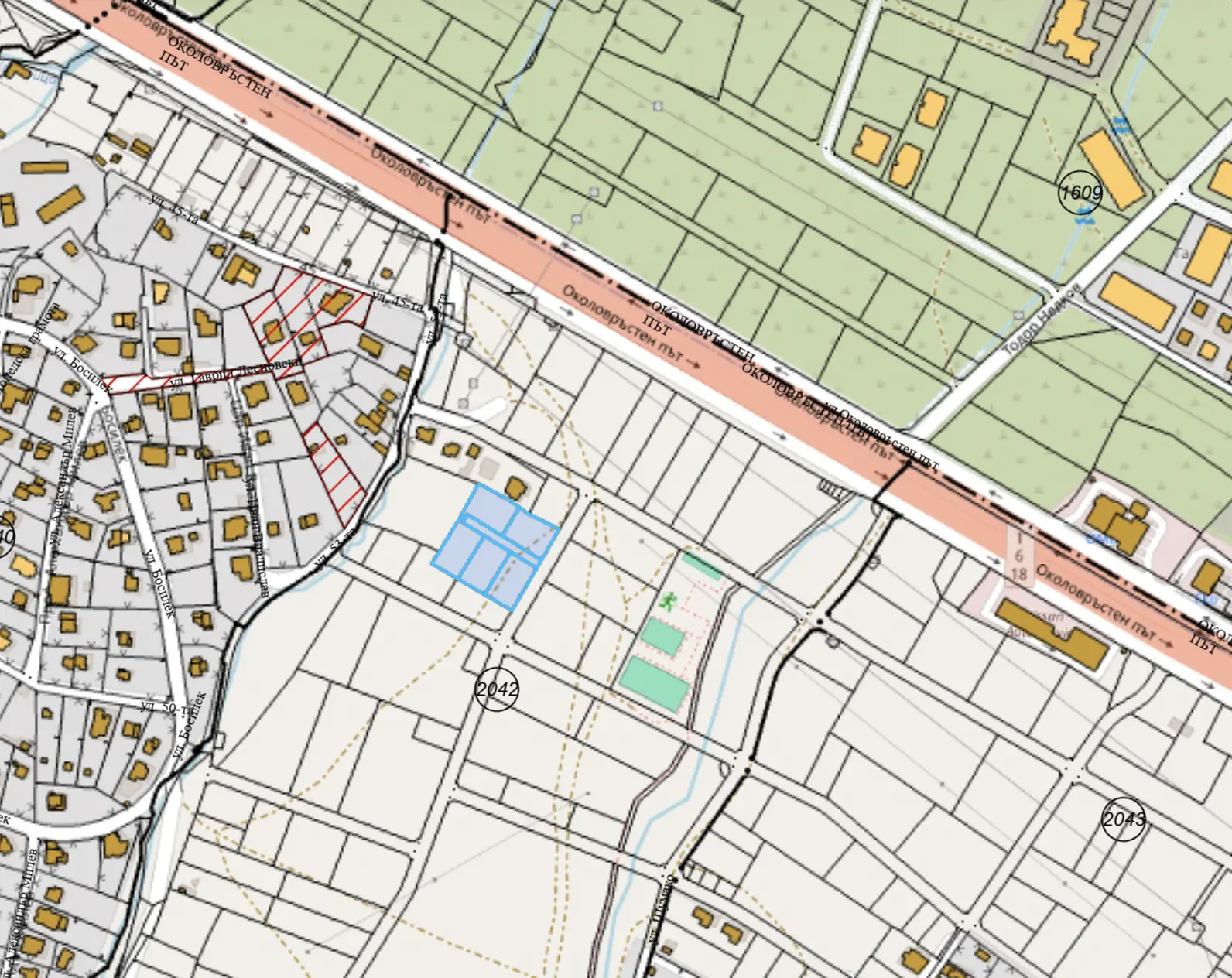 Regulated land property in the northern part of Simeonovo district