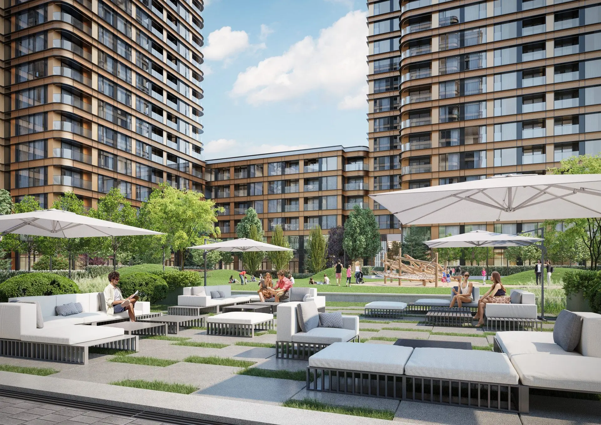 Three-bedroom apartment in a new generation complex for sale