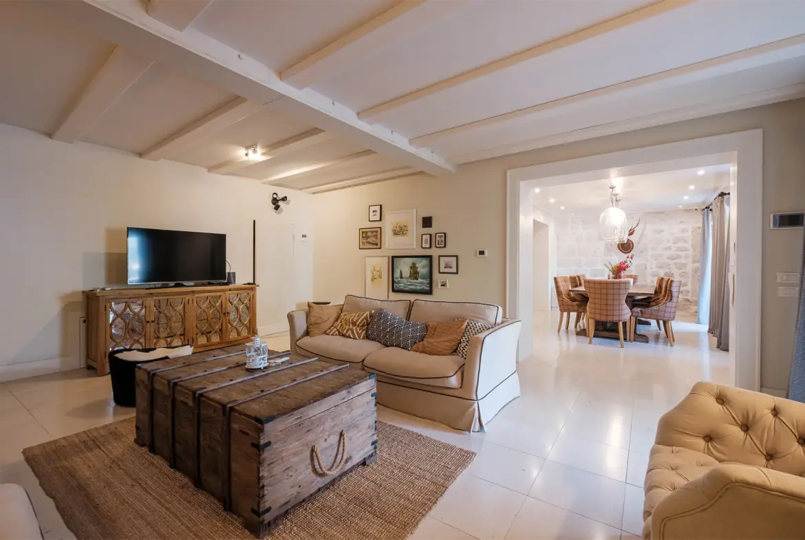 Waterfront Renovated Stone Villa in Dobrota: Authentic Charm Meets Contemporary Style