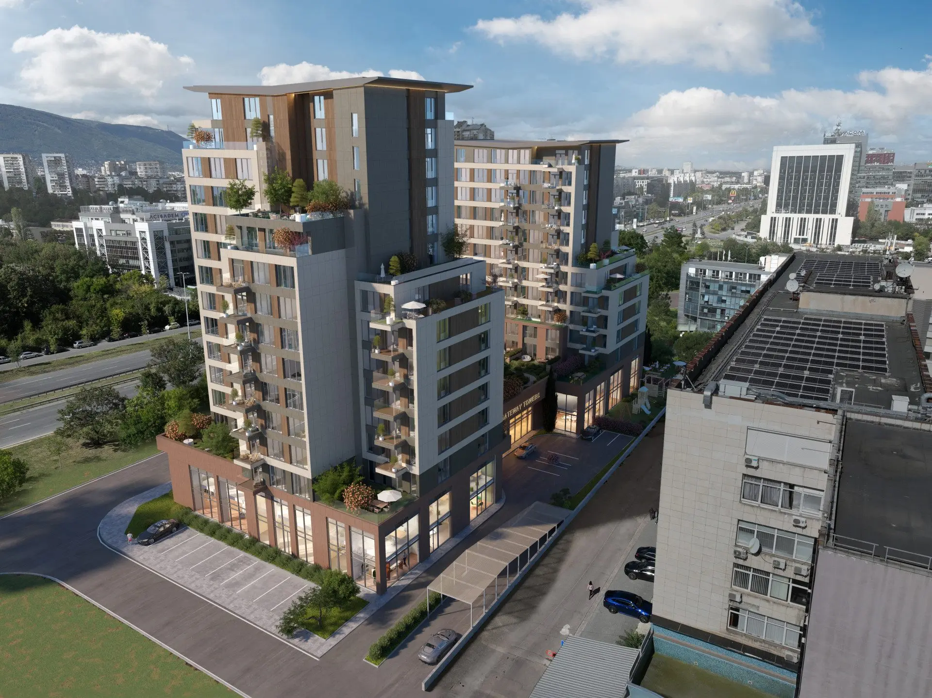 Representative showroom in the newly built GATEWAY TOWERS residential building on Tsarigradsko shose Blvd.