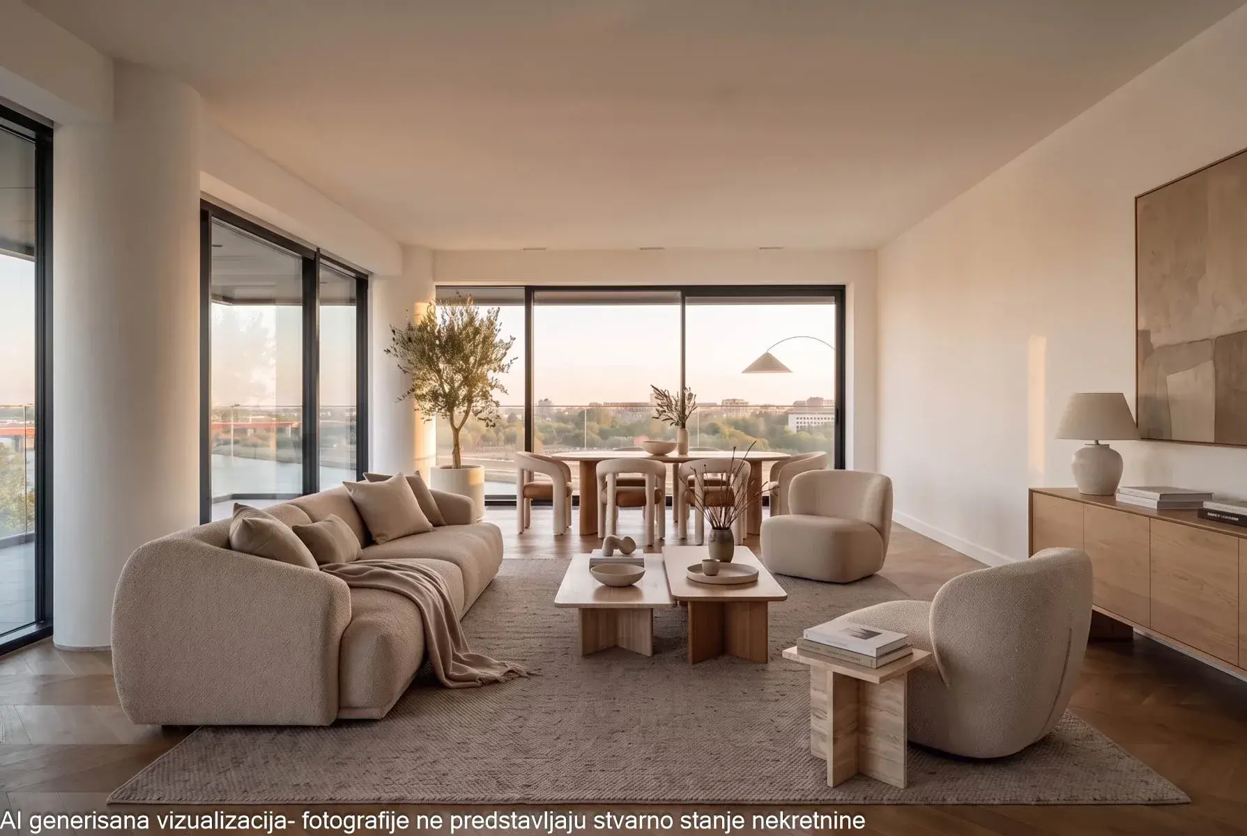 3-Bedroom Apartment, 202 m² – BW Riviera, Savski venac, Belgrade