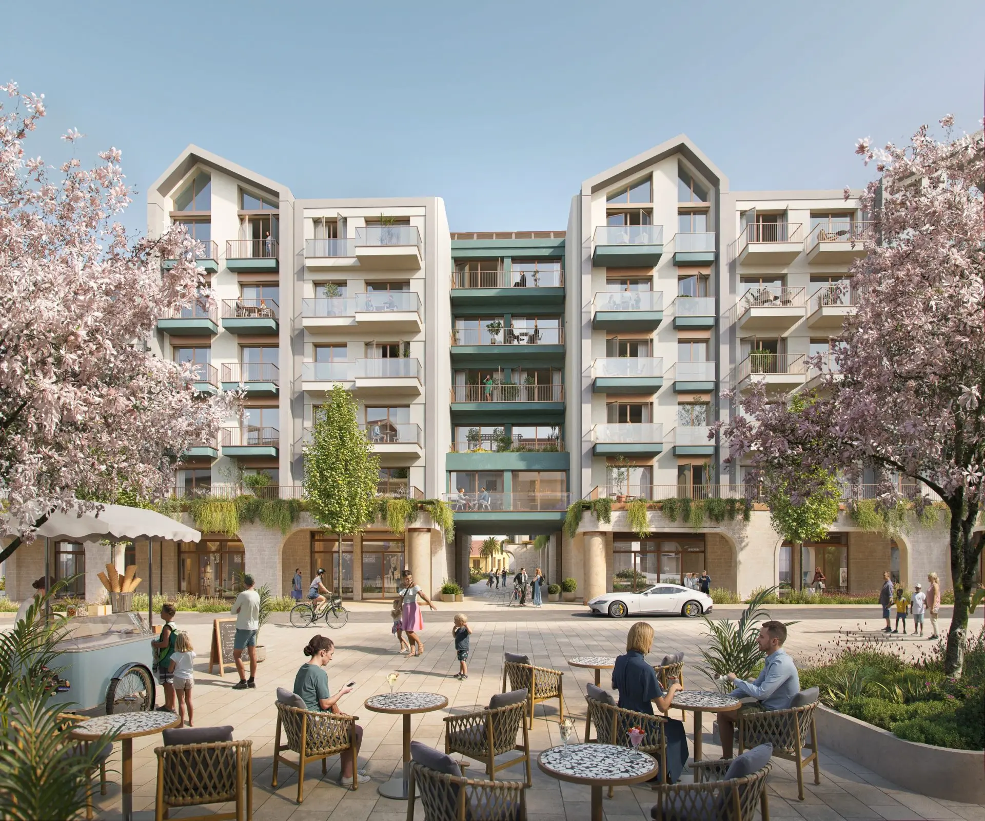 Two-bedroom apartment on fourth floor in the newest neighborhood in the heart of Porto Montenegro