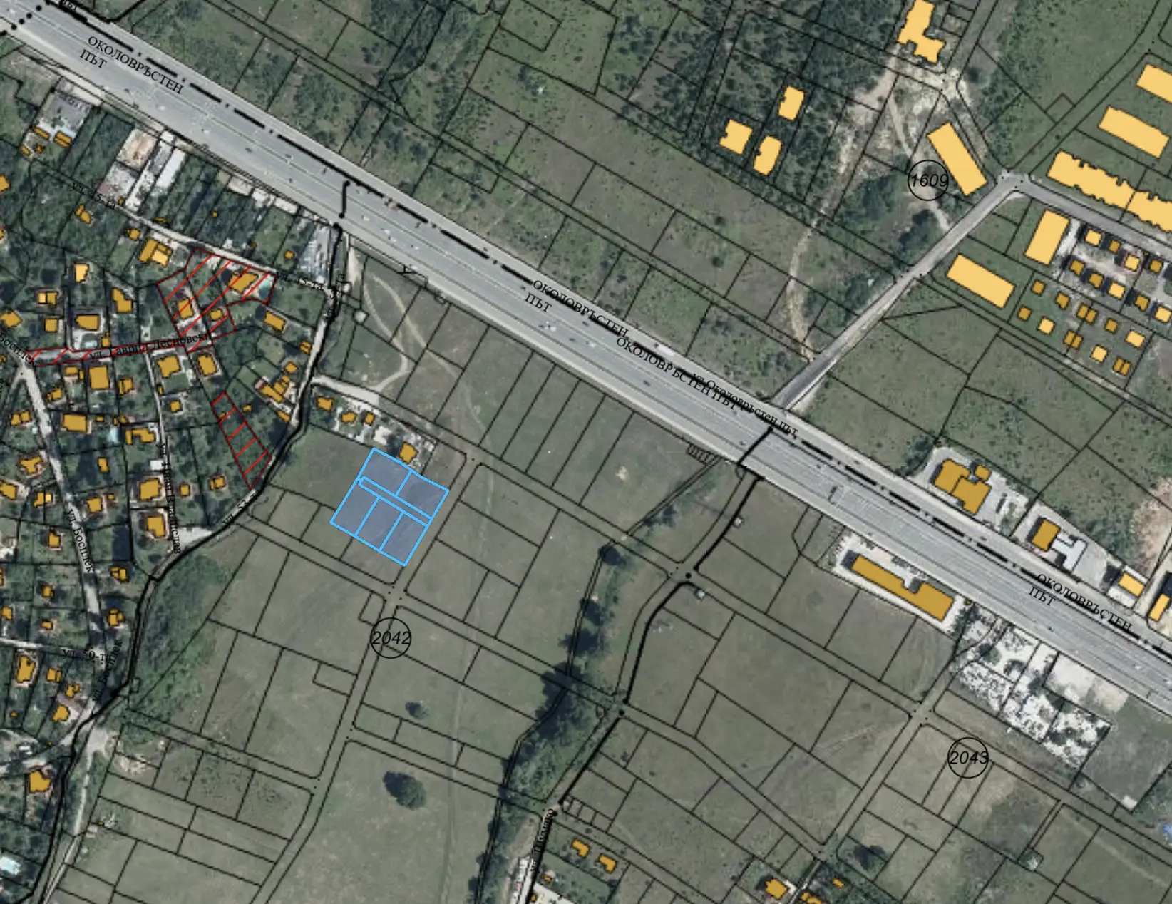 Regulated land property in the northern part of Simeonovo district