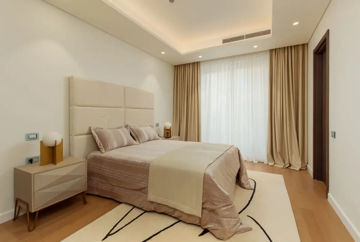 Modern three-bedroom apartment with a pool, in Portonovi
