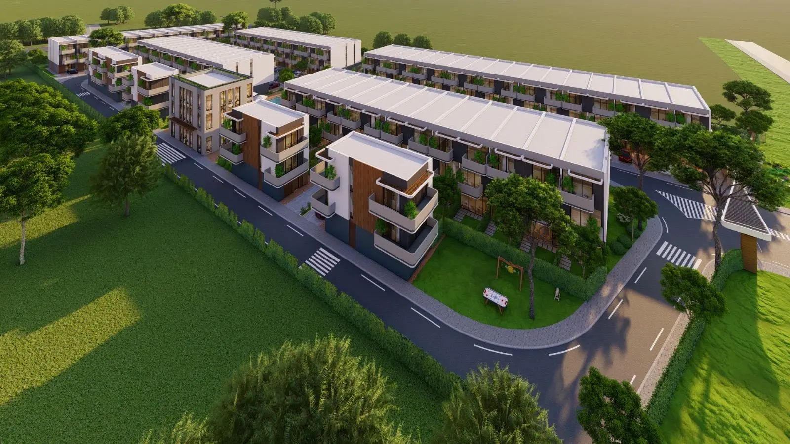 4-Bedroom Townhouse for Sale in La Dimora Residence | B-7 Middle Single Row with Garden & Community Views