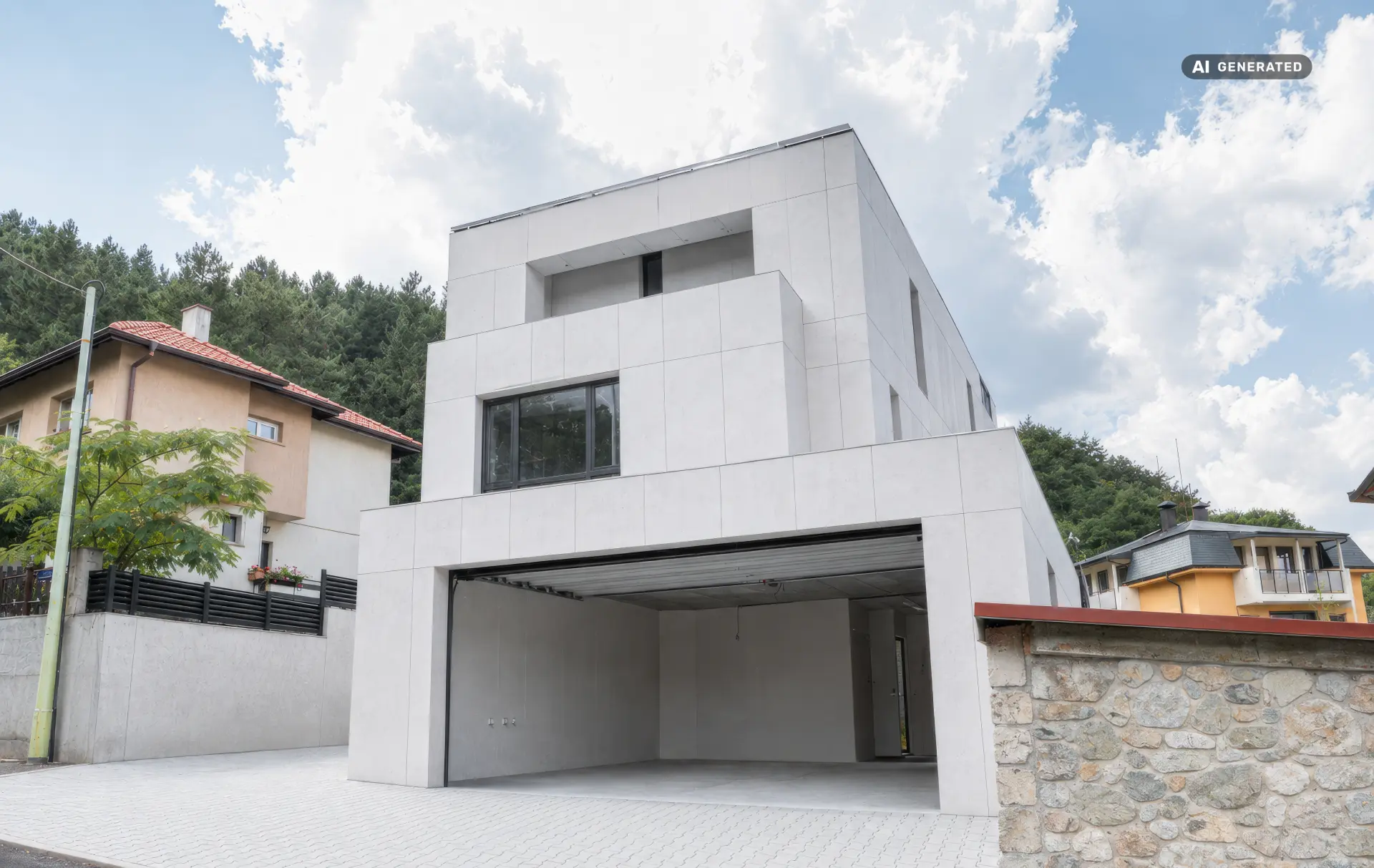Modern detached house with panoramic views of Sofia and Vitosha Mountain