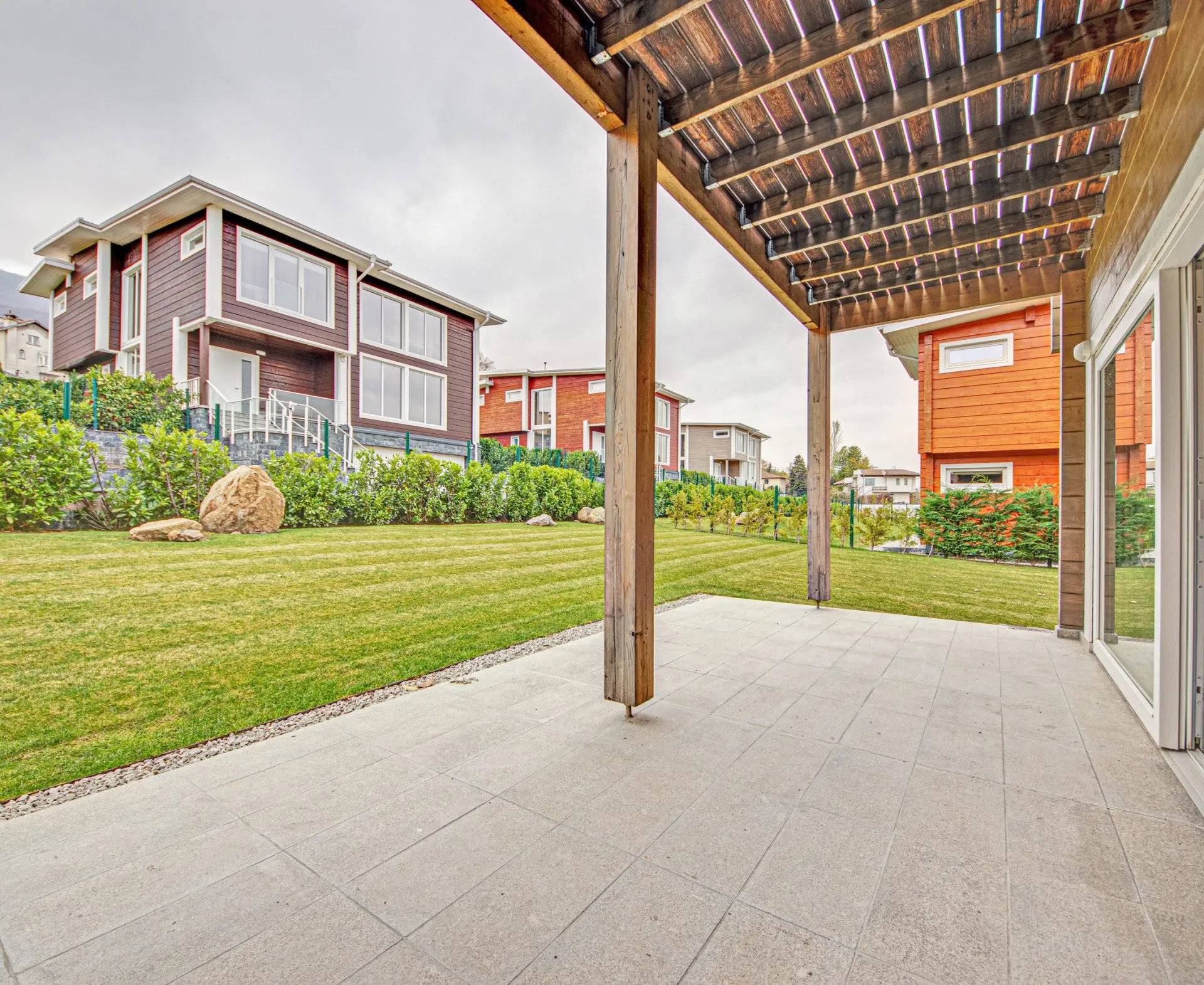 New house with a beautiful yard and amazing views in a complex in Boyana district for sale