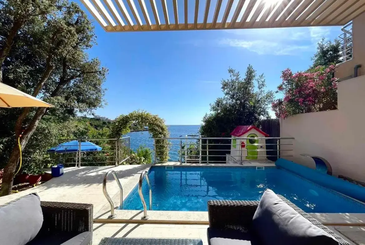 Unique Property: Modern Seafront Villa with Private Sea Access