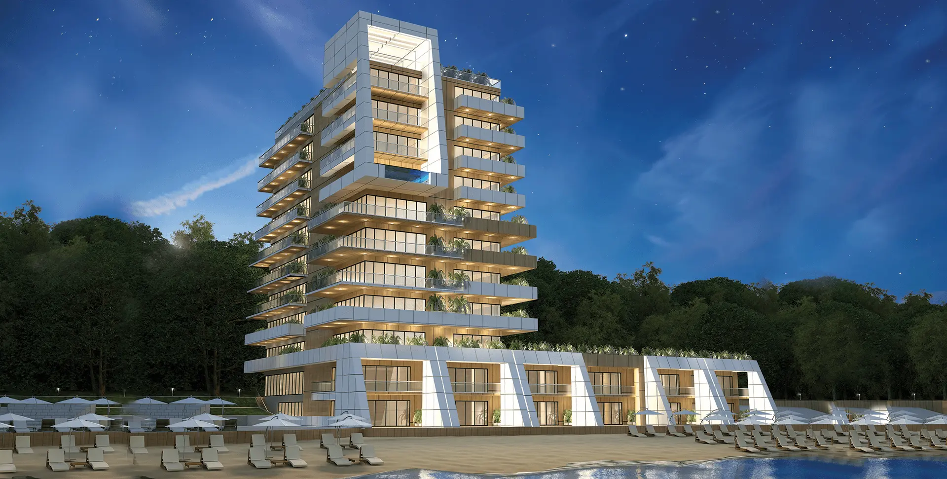 3316bcf0caefce04b4a539d1f8e7482e-1 Luxury apartment in a complex on the first line to the beach