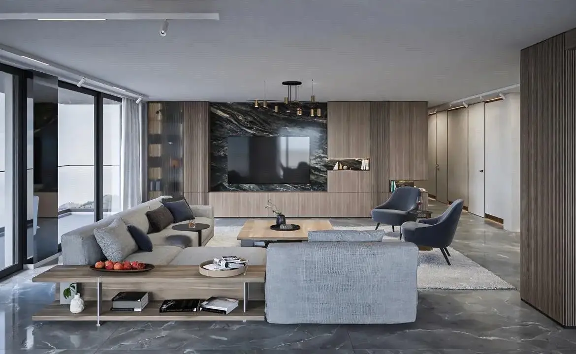 Impressive multi-room apartment on an entire floor in a luxury building next to Paradise Mall