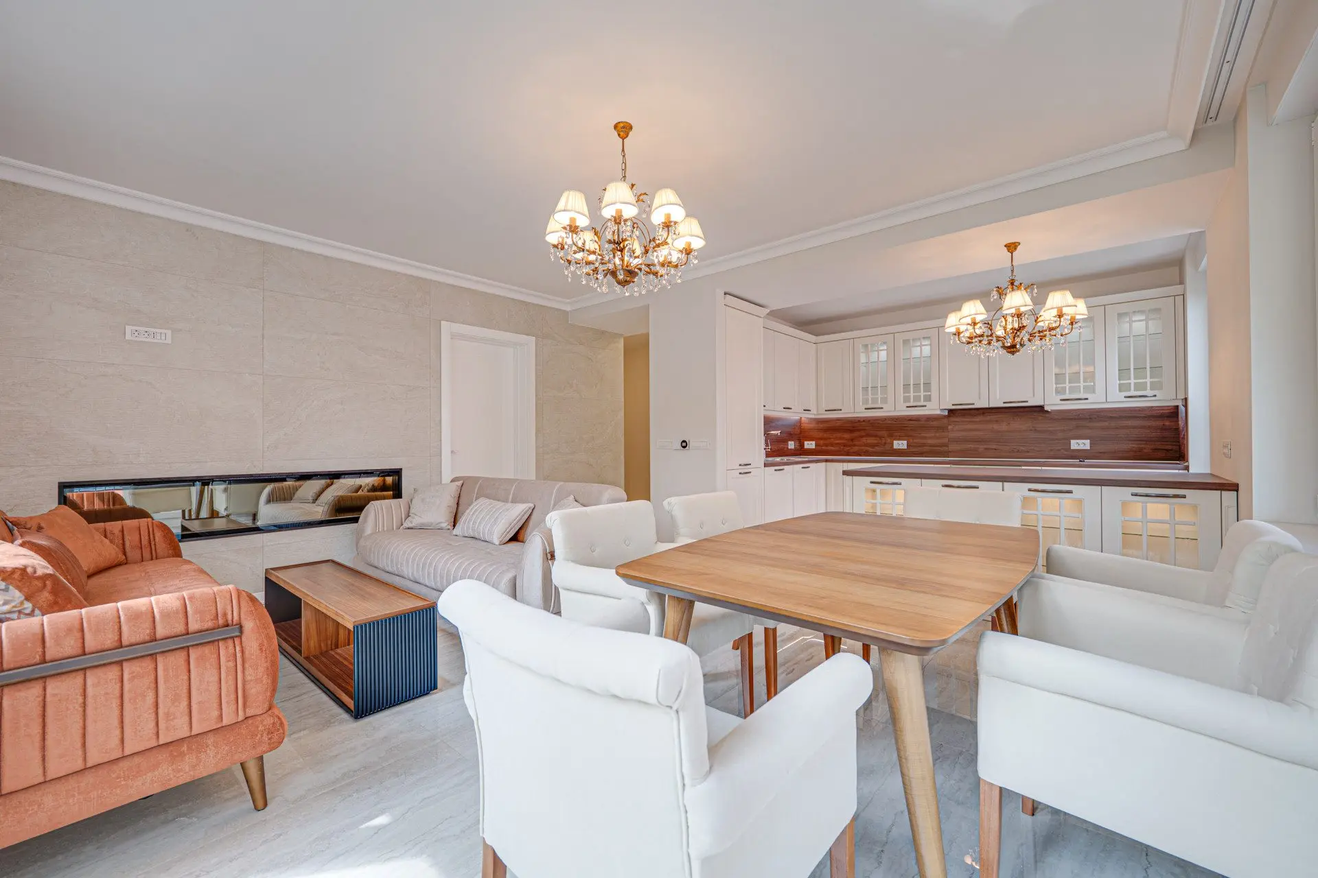New four-bedroom apartment in a gated community for sale