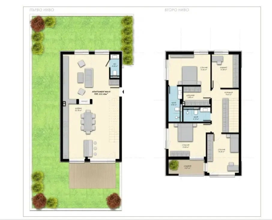 Maisonette in a complex of townhouses in the heart of Bistritsa