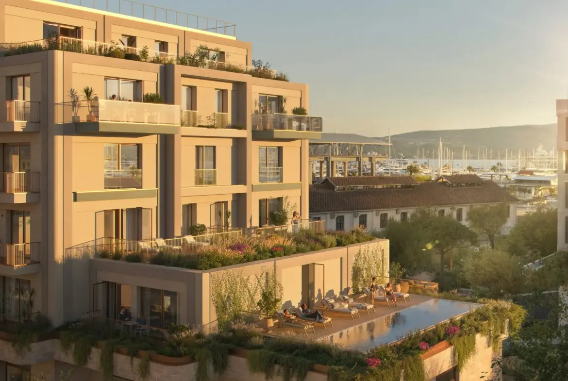 Two-bedroom apartment on fourth floor in the newest neighborhood in the heart of Porto Montenegro
