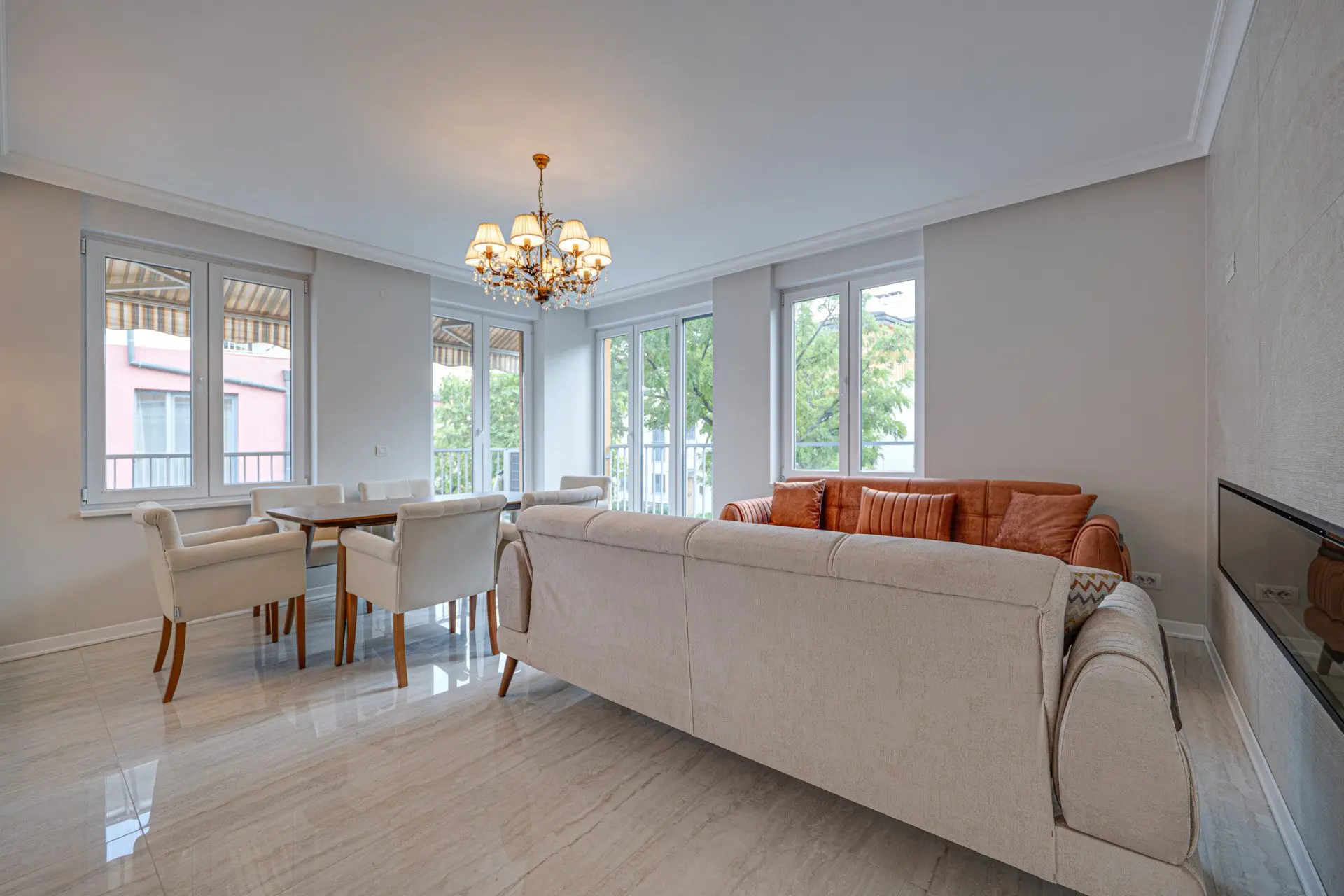New four-bedroom apartment in a gated community for sale