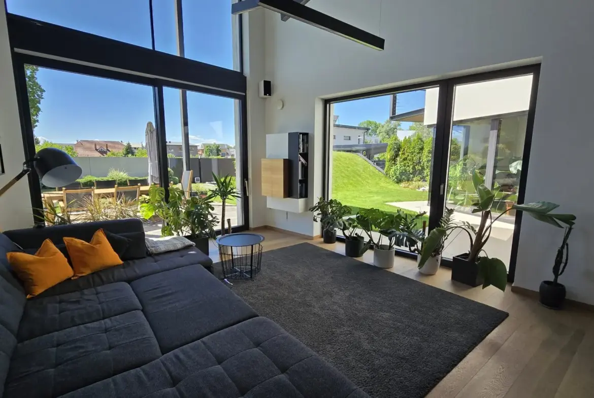 Ljubljana surroundings – Modern and Energy-Efficient Home with Unique “V”-Shaped Architecture