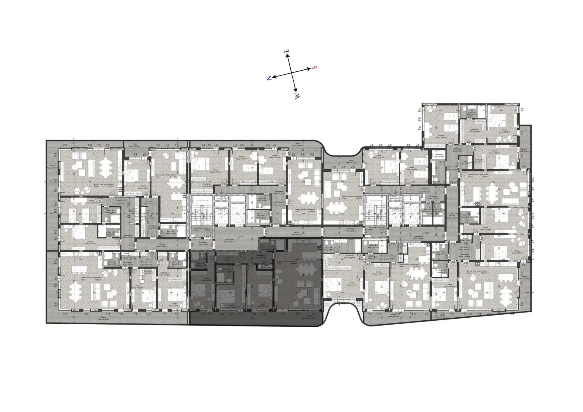 Three-bedroom apartment in a new luxury building located on the emblematic Pirotska Street