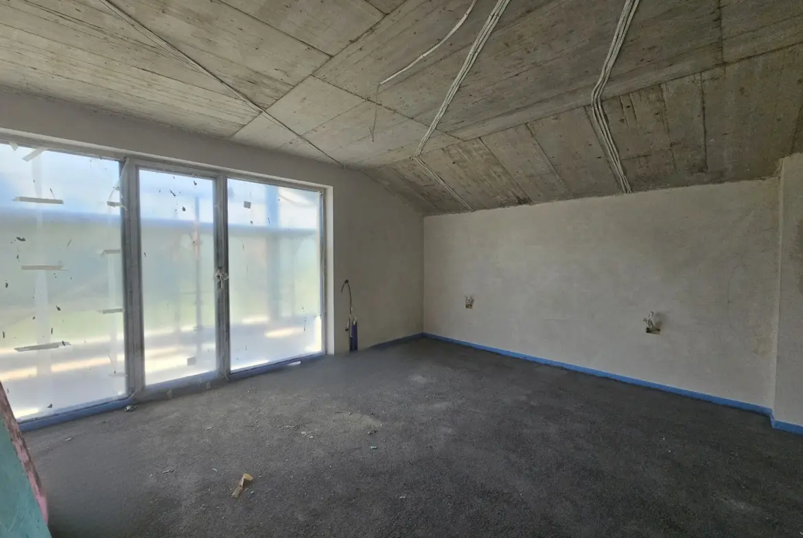 House with panoramic views and private yard in a villa village near Pirin Golf