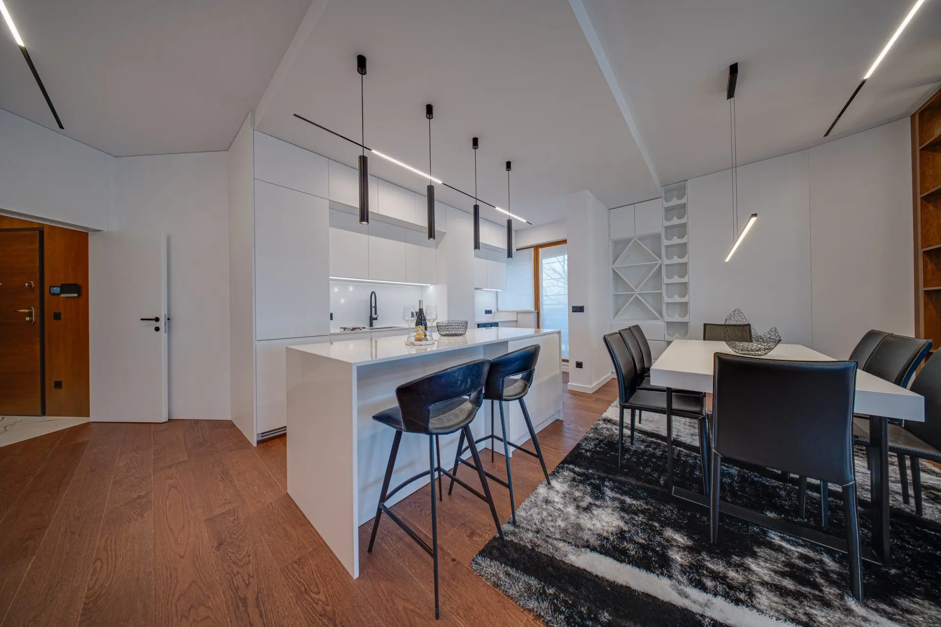 Stylish two-bedroom apartment in the emblematic building in Iztok district for sale