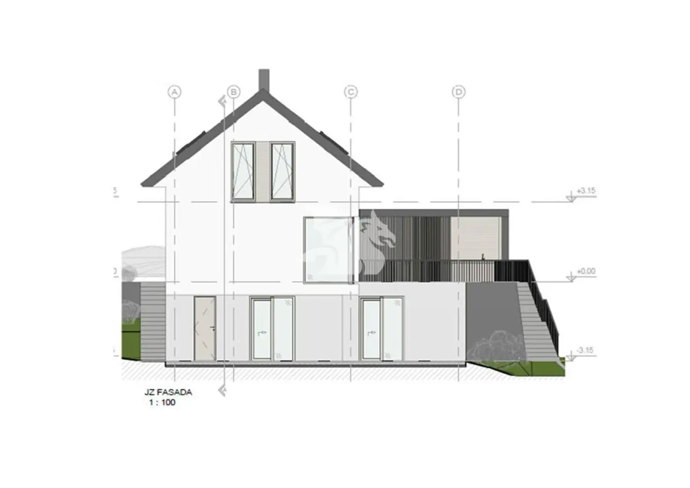 House, Double flat – Logatec, Ljubljana – suburbs