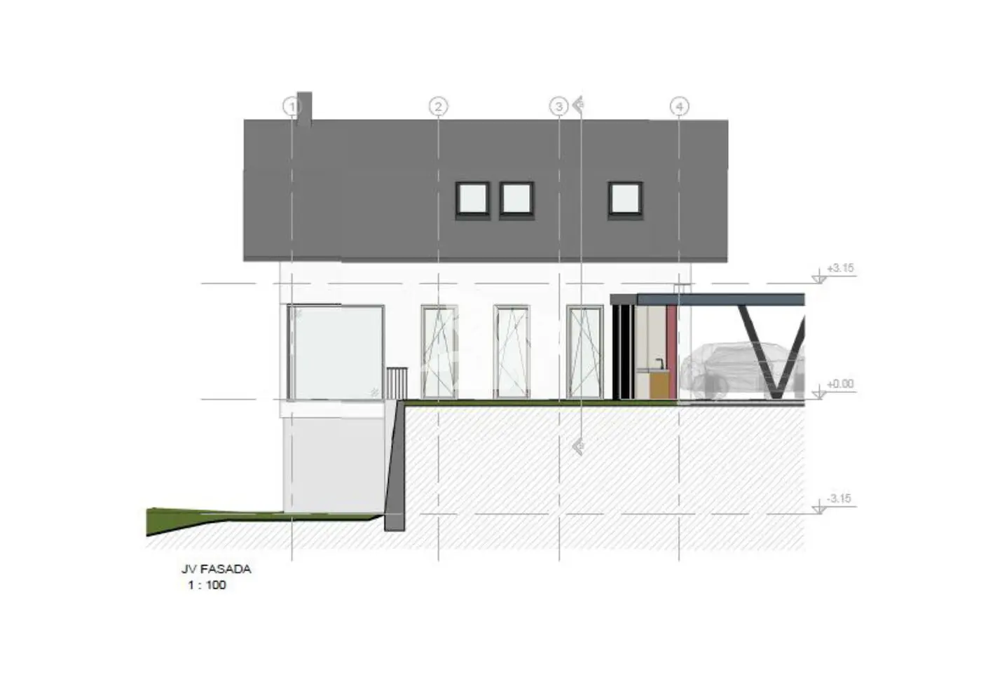 House, Double flat – Logatec, Ljubljana – suburbs