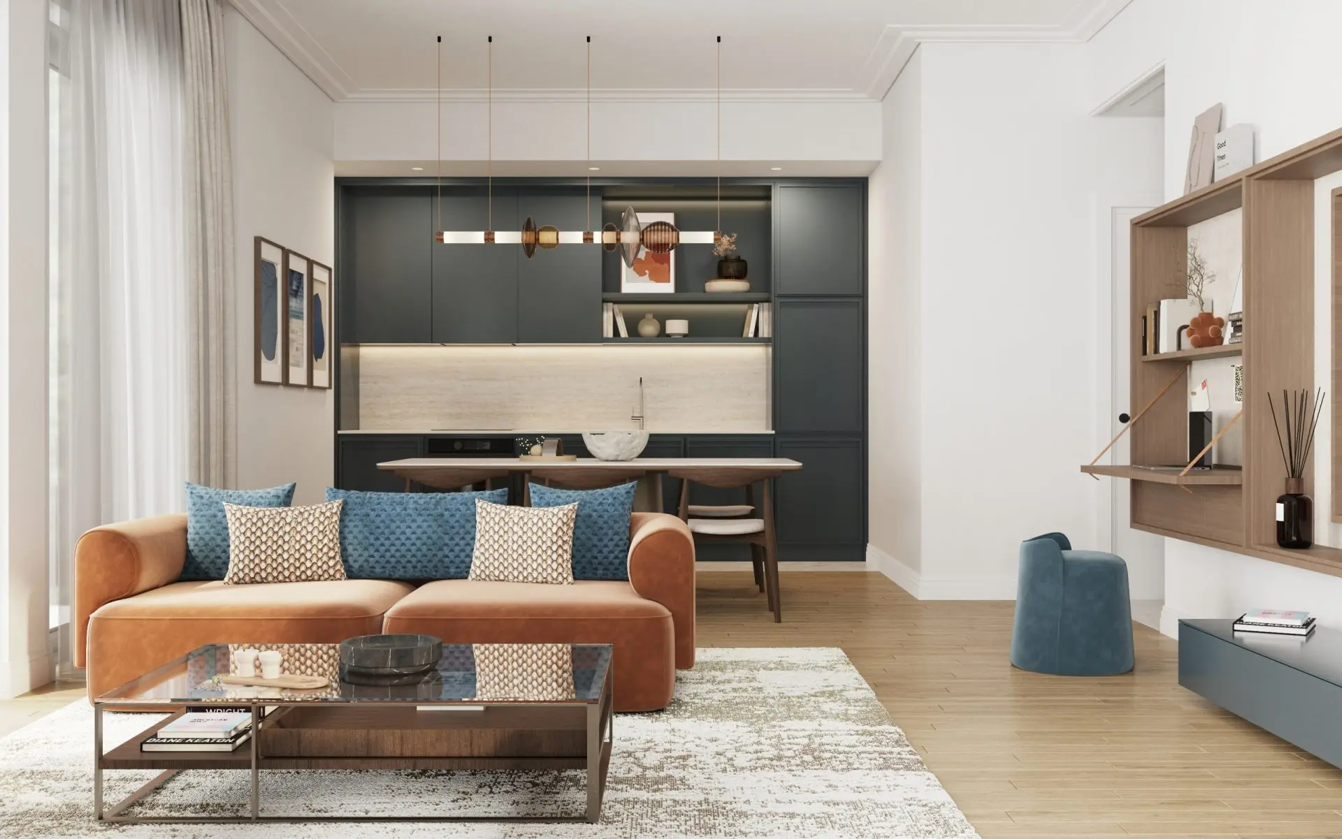 Two-bedroom apartment on fourth floor in the newest neighborhood in the heart of Porto Montenegro