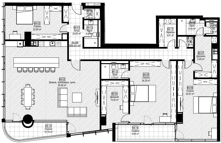 Apartment in a modern and multifunctional building in Mladost 3 next to the metro station