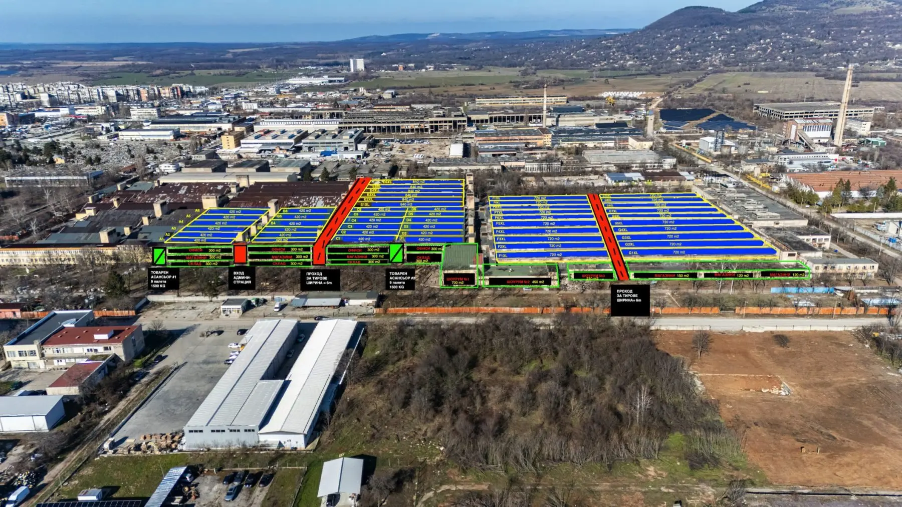 Industrial complex with exceptional potential for manufacturing, logistics and investment for sale