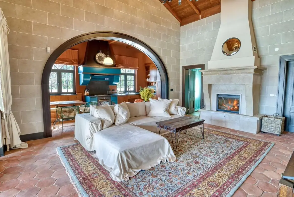 A unique villa with a pool