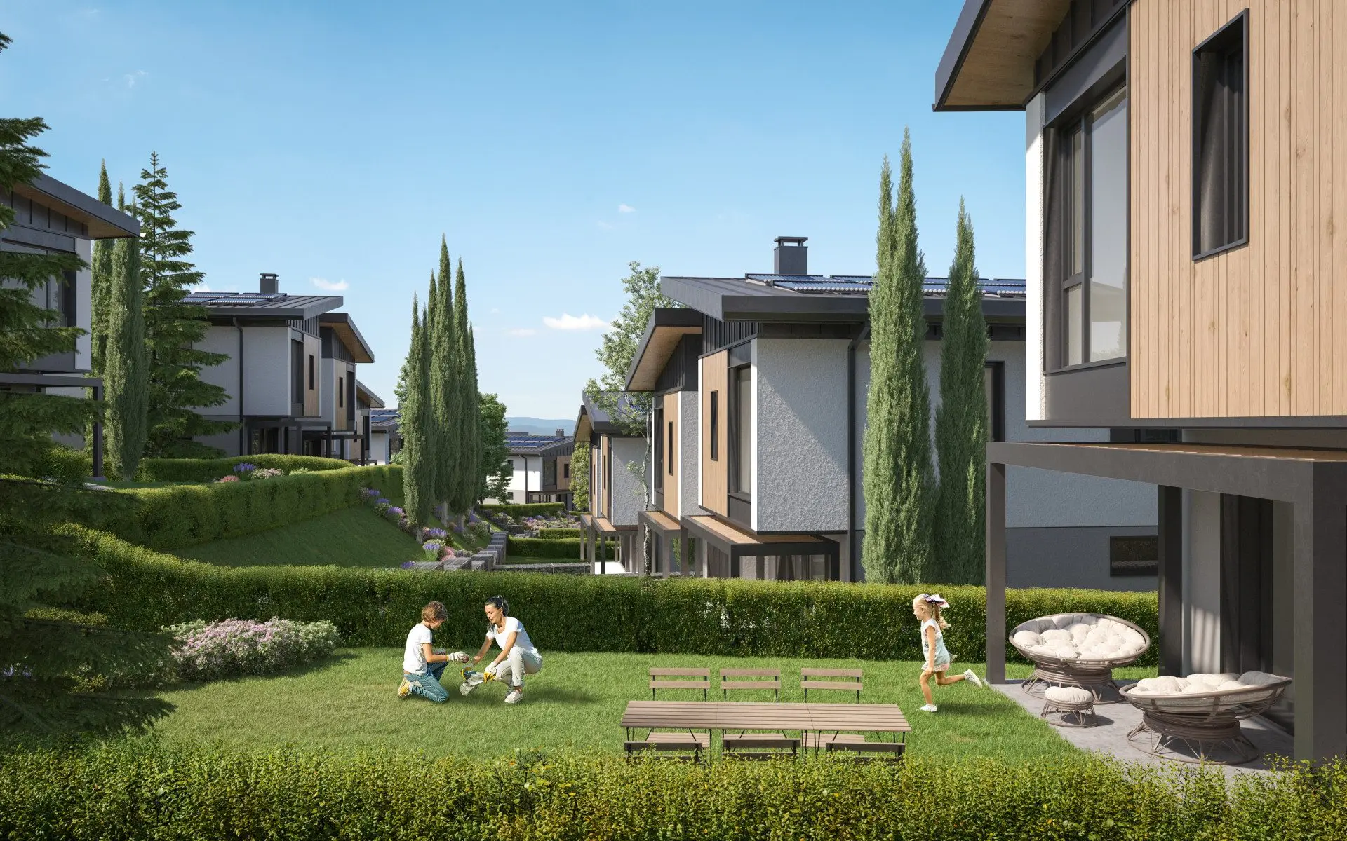 Single-family house in a new luxury gated residential complex