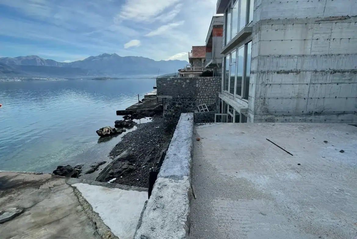 New Family Villa First Line to the sea, Under Construction in Krasici, Lustica Peninsula