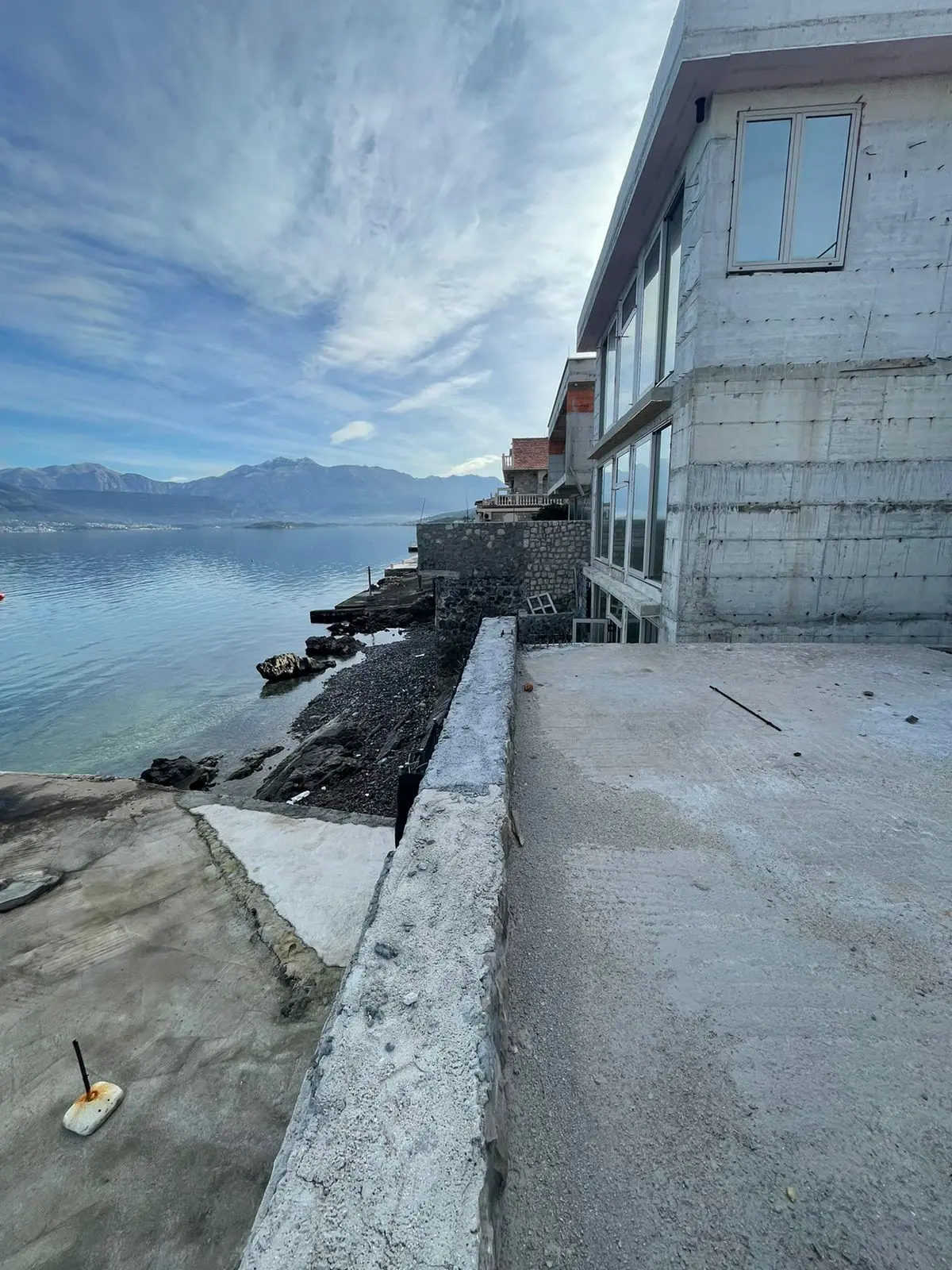 New Family Villa First Line to the sea, Under Construction in Krasici, Lustica Peninsula