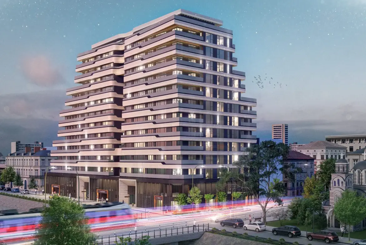 Three-bedroom apartment in a new luxury building located on the emblematic Pirotska Street