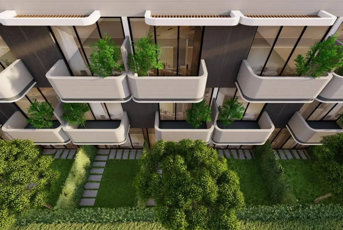 Townhouse for Sale in La Dimora Residence | B-4 Middle Single Row with Garden & Community Views
