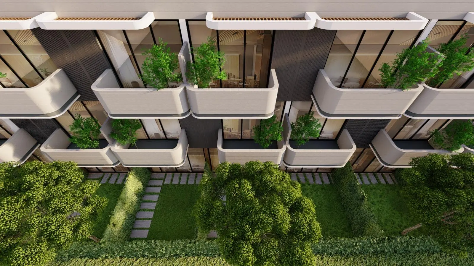 Townhouse for Sale in La Dimora Residence | B-4 Middle Single Row with Garden & Community Views