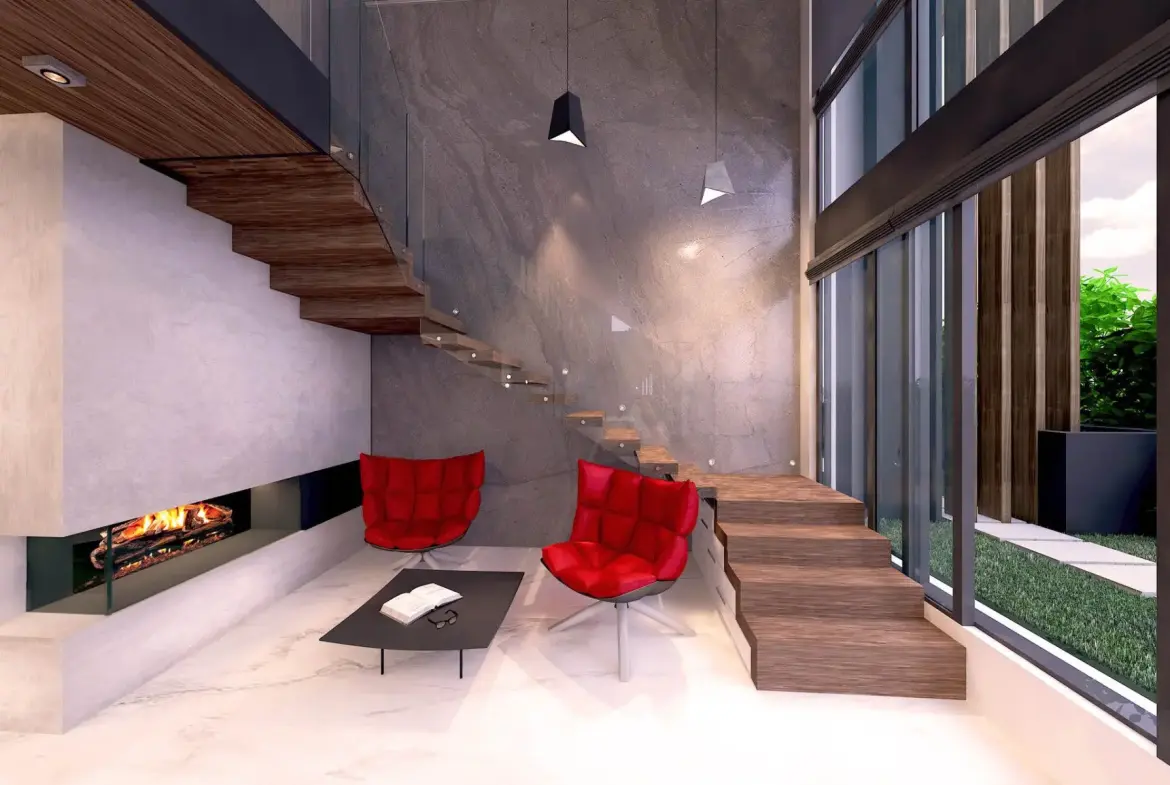 A detached penthouse with a homely feel