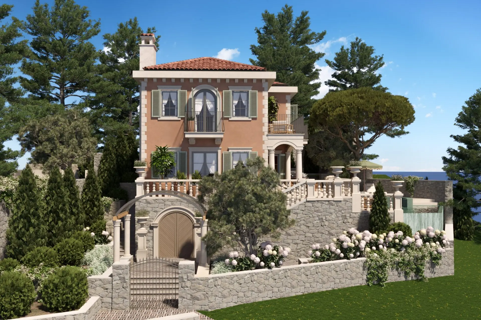 Prestigious Villa with private beach and pool
