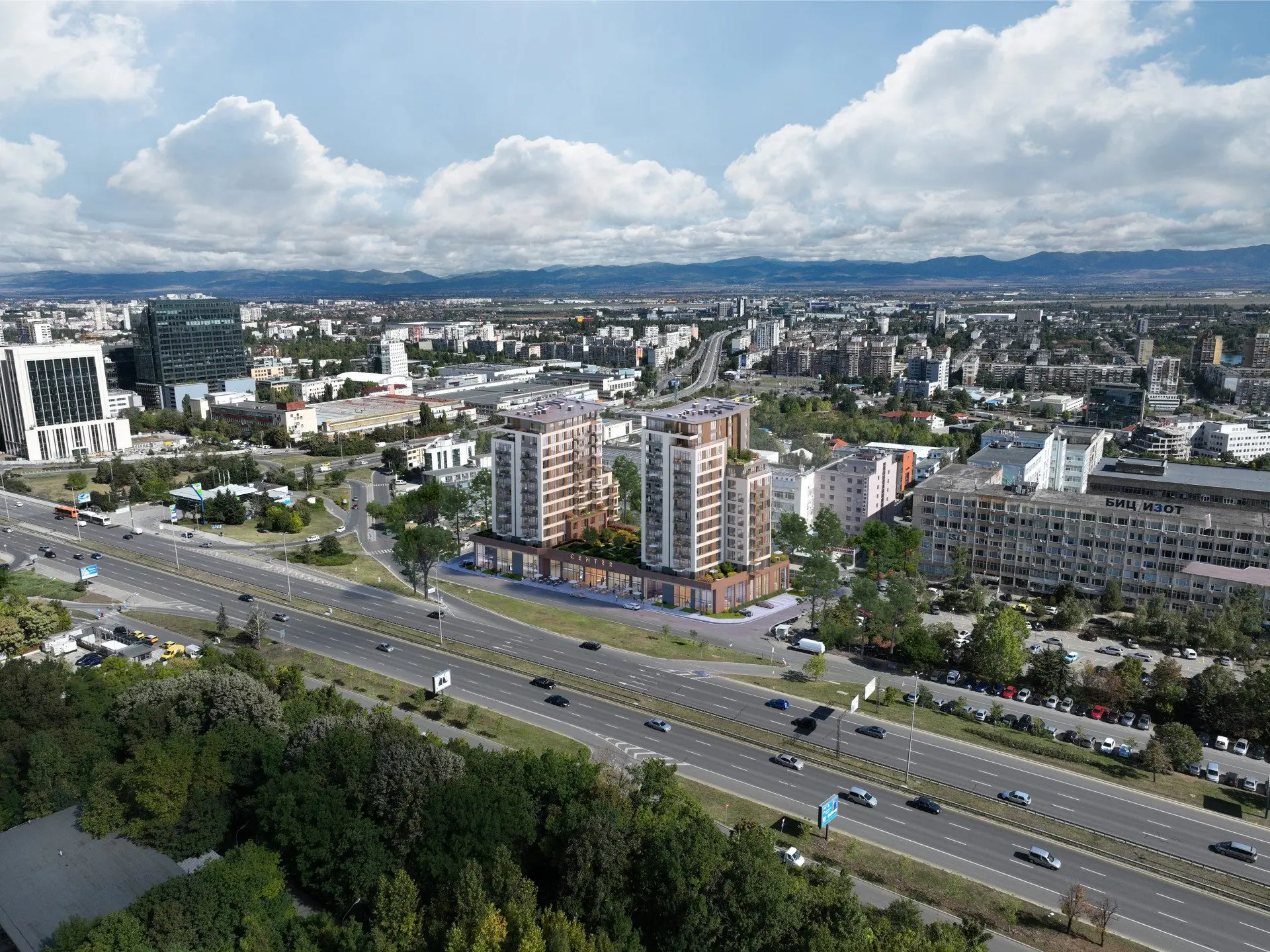 Representative showroom in the newly built GATEWAY TOWERS residential building on Tsarigradsko shose Blvd.