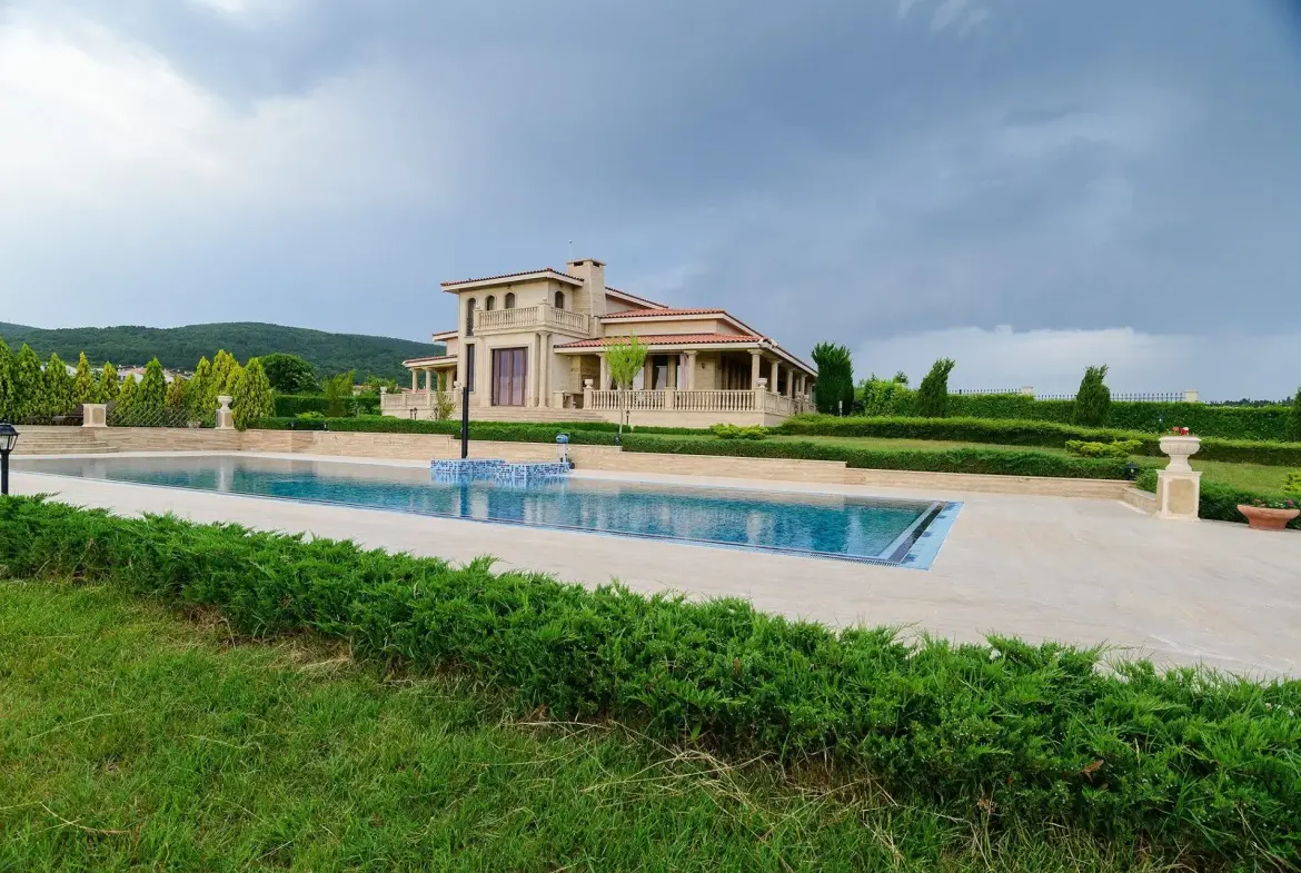 An exclusive residence with a pool near the Sunny Beach resort
