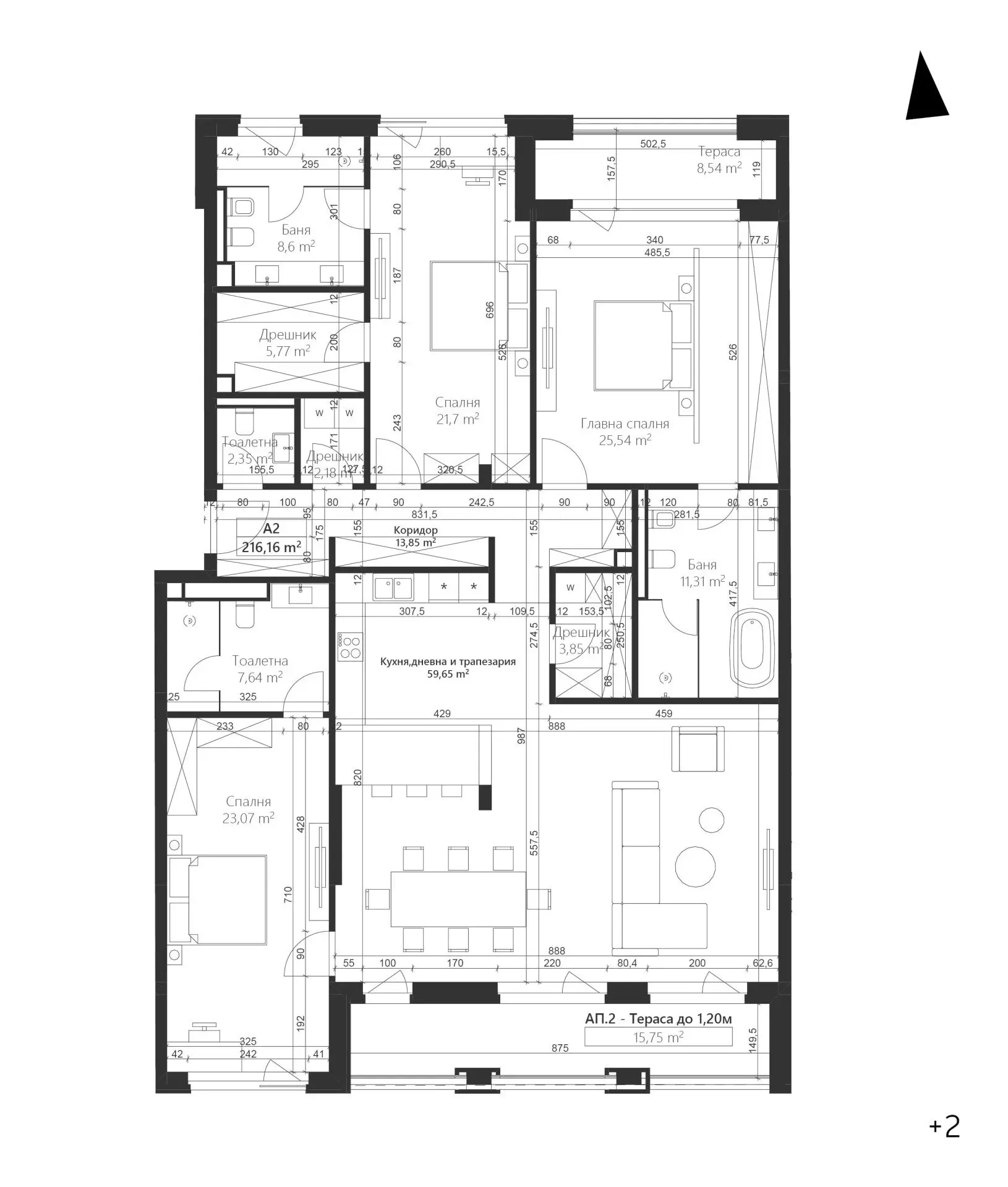 5dcb502c9328852eb7e0baef6f10fb6d Three-bedroom apartment in a prestigious premium complex in Dragalevtsi