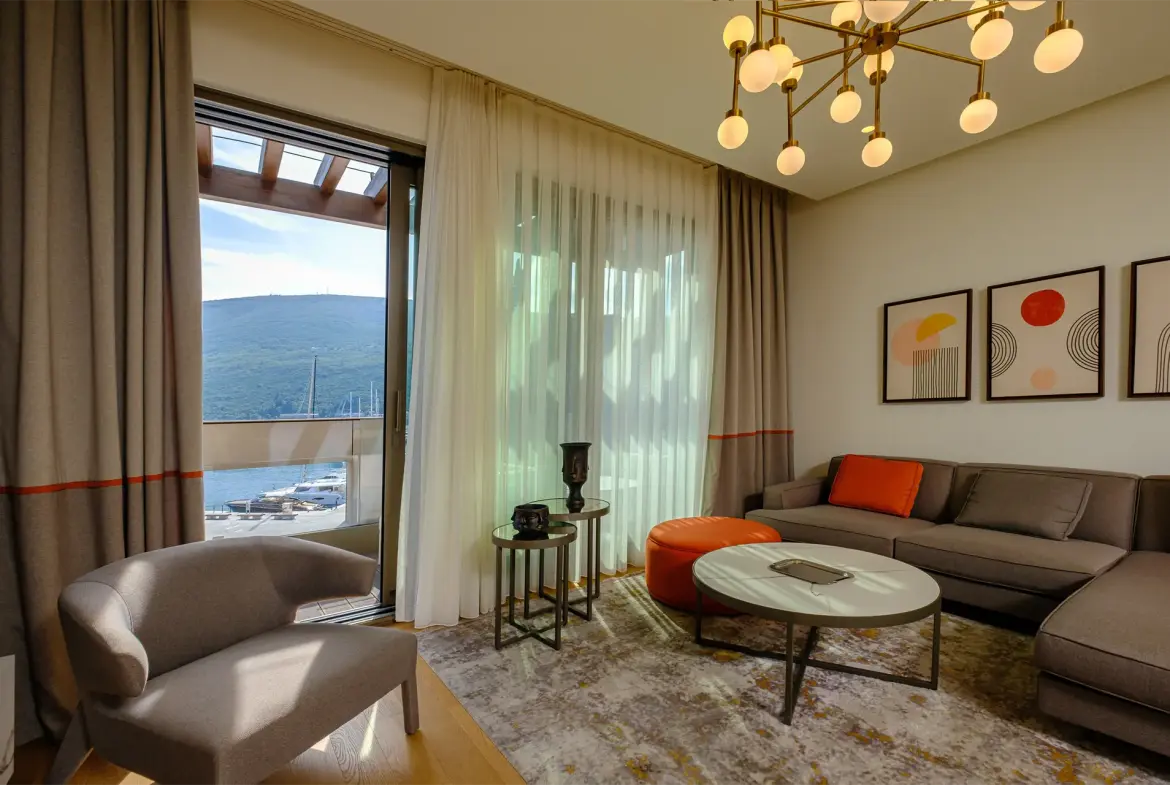 Modern two-bedrooms apartment at Marina residence, Portonovi