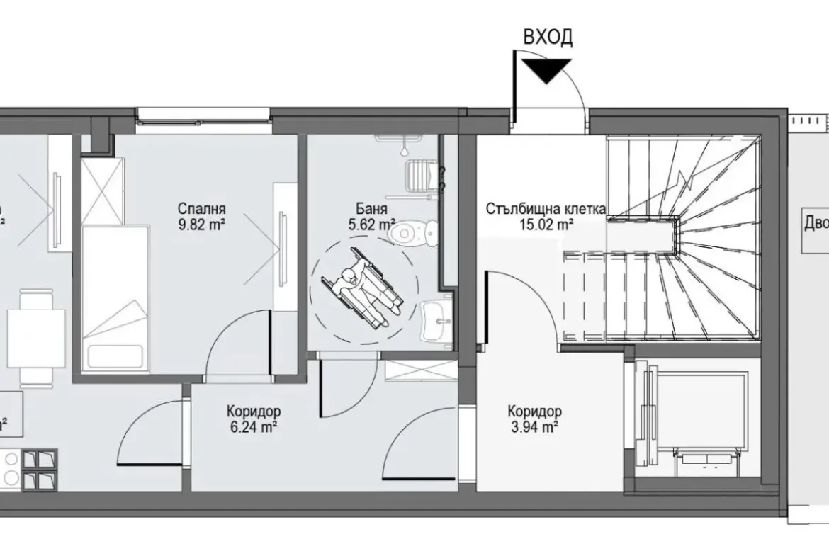 Independent building with office space and four residential floors in the Center
