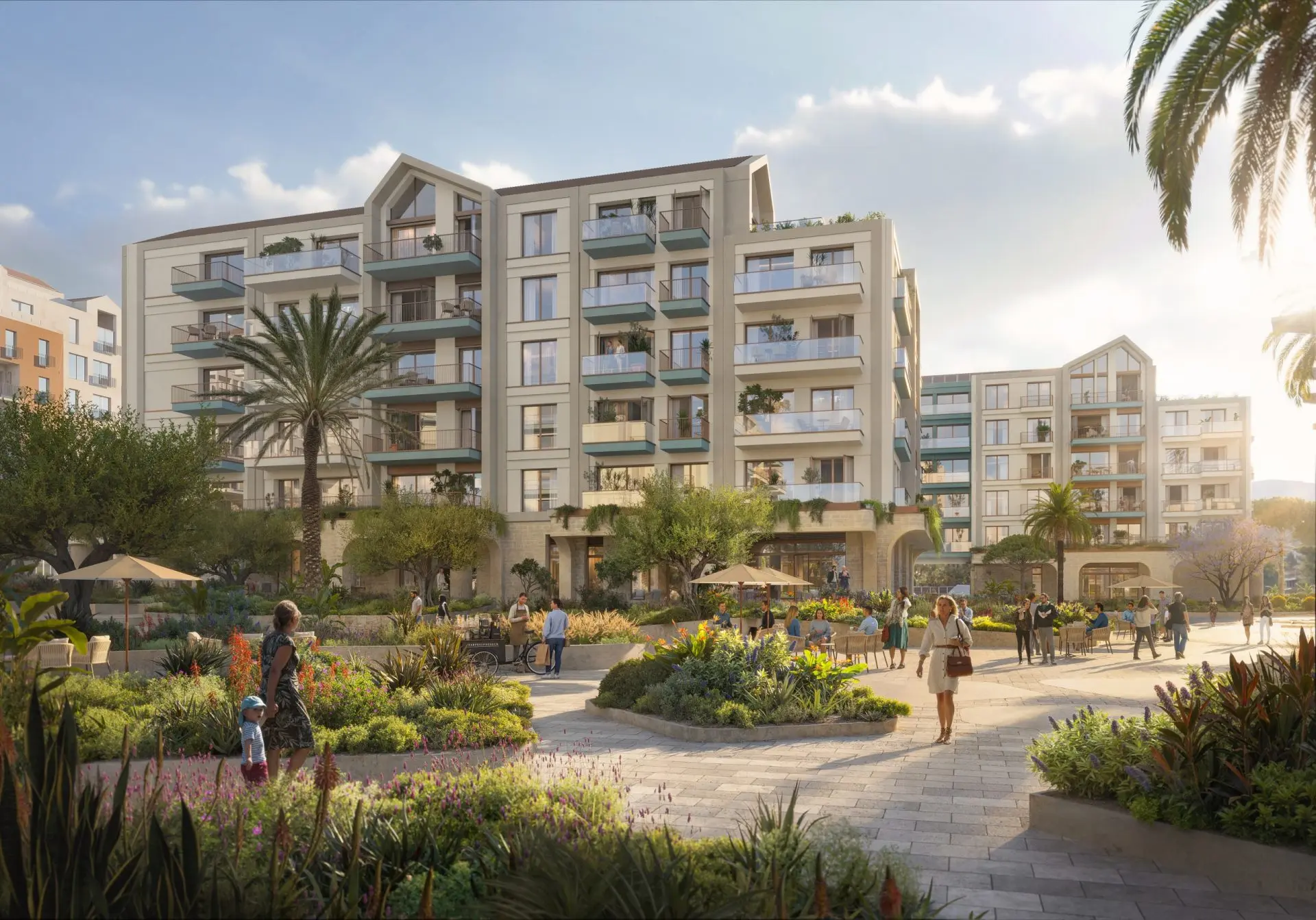 Two-bedroom apartment on fourth floor in the newest neighborhood in the heart of Porto Montenegro