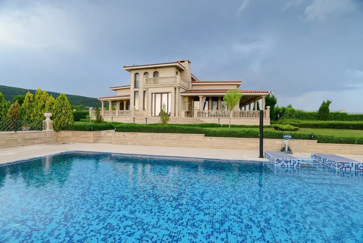 An exclusive residence with a pool near the Sunny Beach resort