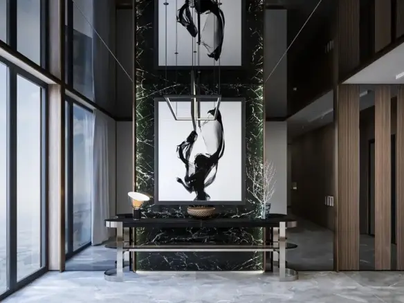 Impressive multi-room apartment on an entire floor in a luxury building next to Paradise Mall