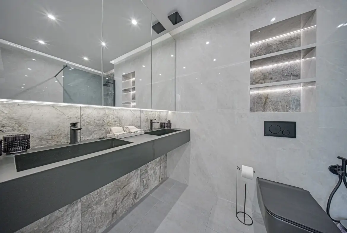 Luxurious two-bedroom apartment in an iconic, innovative building Kosher